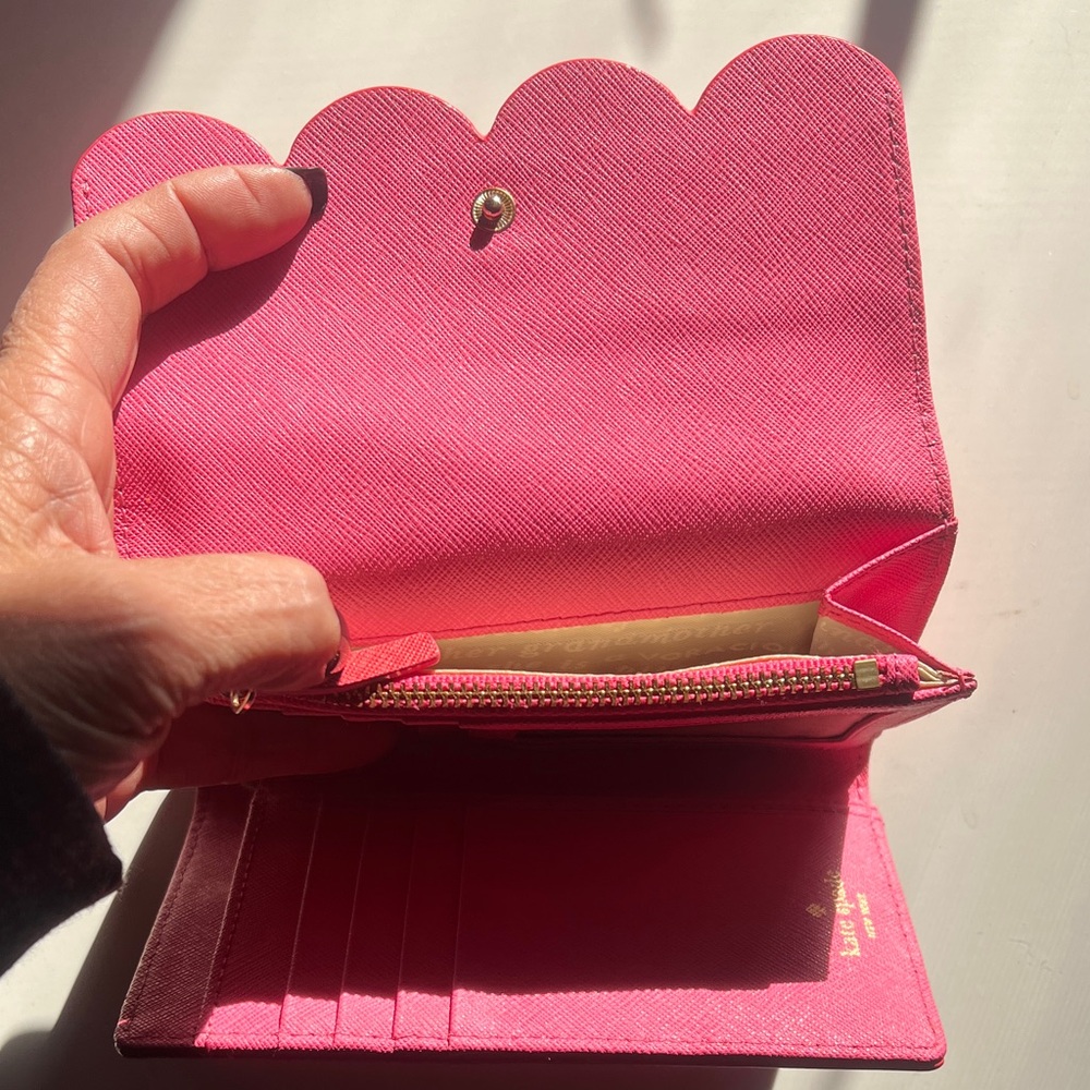 Kate Spade Red Scalloped Clutch - Picture 4 of 6